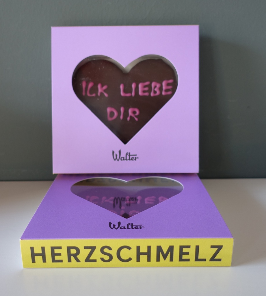 Marzipanherz - BT, WS - ICK LIEBE DIR - HERZSCHMELZ - 100g